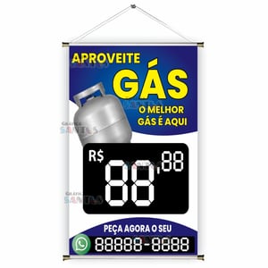 Banner prontos modelos variados tema: Gás