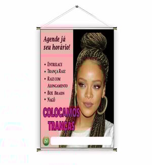 Banner prontos modelos variados tema: Tranças