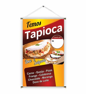 Banner prontos modelos variados tema: Tapioca