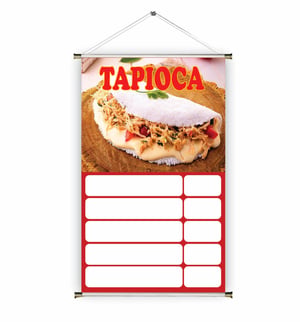 Banner prontos modelos variados tema: Tapioca