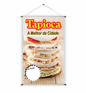 Banner prontos modelos variados tema: Tapioca