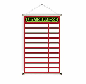 Banner prontos modelos variados tema: Tabelas de preço