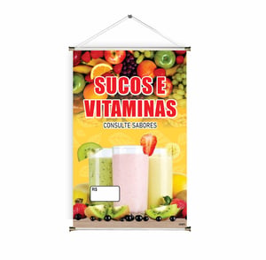 Banner prontos modelos variados tema: Sucos e Vitaminas