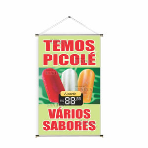 Banner prontos modelos variados tema: Sorvetes