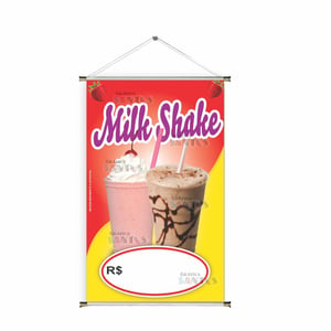 Banner prontos modelos variados tema: Milk Shake