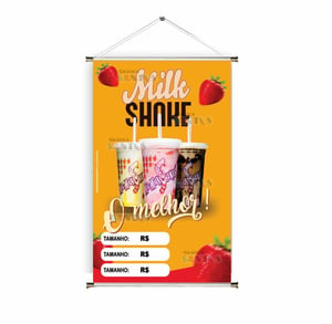 Banner prontos modelos variados tema: Milk Shake