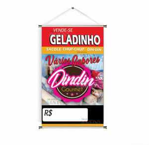 Banner prontos modelos variados tema: Geladinho