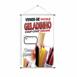 Banner prontos modelos variados tema: Geladinho