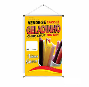 Banner prontos modelos variados tema: Geladinho