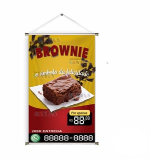 Banner prontos modelos variados tema: Brownie