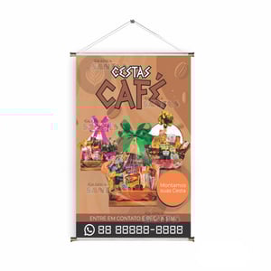 Banner prontos modelos variados tema: Cesta café