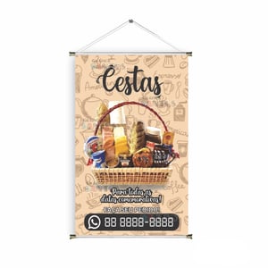 Banner prontos modelos variados tema: Cesta café