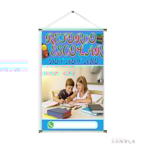 Banner prontos modelos variados tema: Reforço escolar