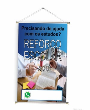 Banner prontos modelos variados tema: Reforço escolar