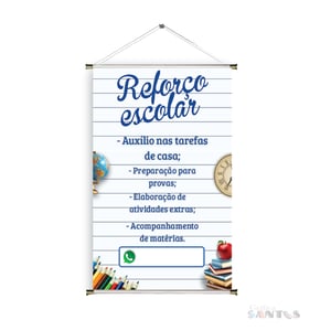 Banner prontos modelos variados tema: Reforço escolar