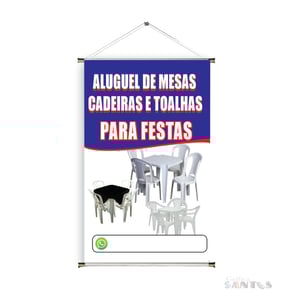 Banner prontos modelos variados tema: Aluguel para festas