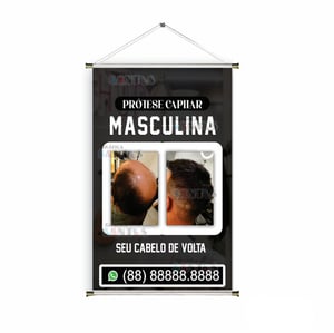 Banner prontos modelos variados tema: Protese capilar