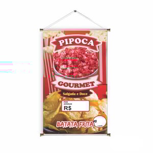 Banner prontos modelos variados tema: Pipoca