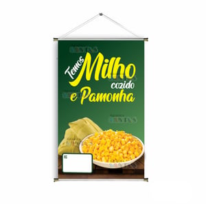 Banner prontos modelos variados tema: Pamonha