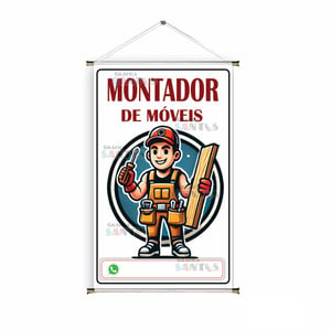 Banner prontos modelos variados tema: Montador de móveis