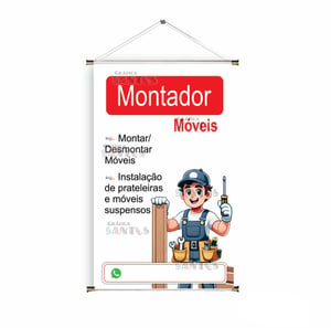 Banner prontos modelos variados tema: Montador de móveis