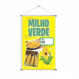 Banner prontos modelos variados tema: Milho Verde
