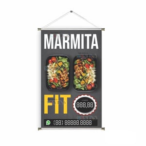 Banner prontos modelos variados tema: Marmita fit