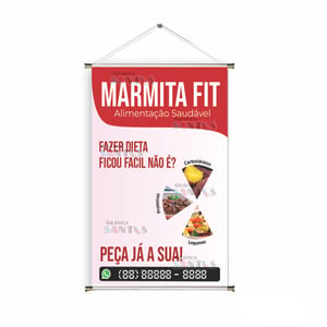 Banner prontos modelos variados tema: Marmita fit