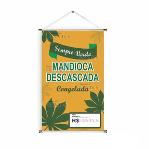 Banner prontos modelos variados tema: Mandioca