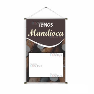 Banner prontos modelos variados tema: Mandioca