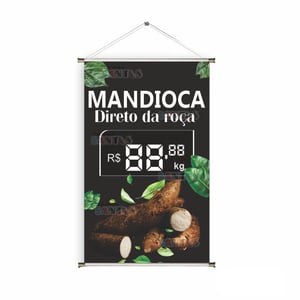 Banner prontos modelos variados tema: Mandioca
