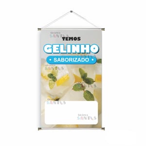 Banner prontos modelos variados tema: Gelo Saborizado