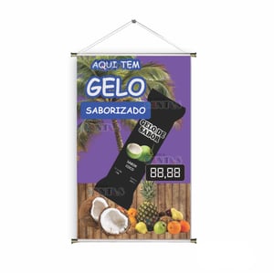 Banner prontos modelos variados tema: Gelo Saborizado