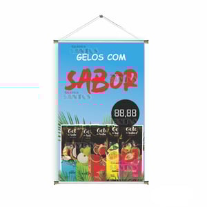 Banner prontos modelos variados tema: Gelo Saborizado