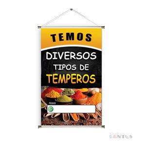 Banner prontos modelos variados tema: Tempero
