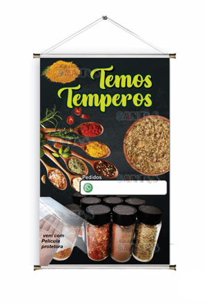 Banner prontos modelos variados tema: Tempero
