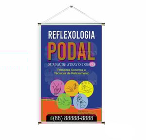 Banner prontos modelos variados tema: Reflexologia