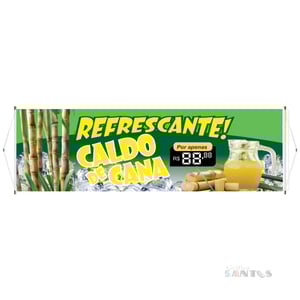 Faixa pronta Horizontal tema: Caldo de Cana