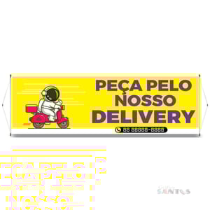 Faixa pronta Horizontal tema: Delivery