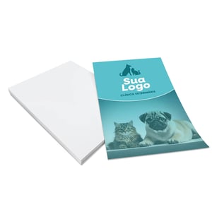 PANFLETO 10X15cm COUCHE 90g 4X0 COUCHE 90G 10X15 4X0 SEM VERNIZ corte reto 