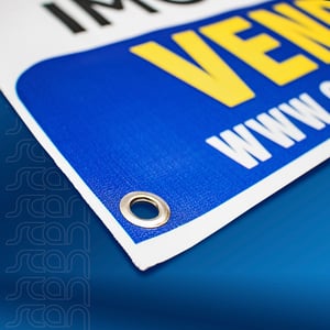 Lona Imobiliária -  Vende/Aluga Colorida 280g