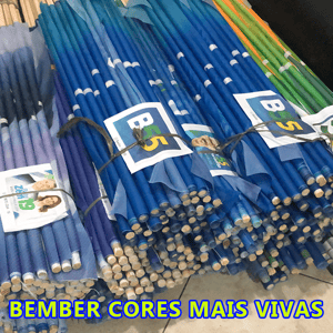 Bandeira Campanha  Tubo Madeira 23mm