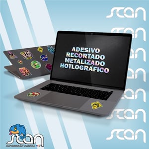 Adesivo Recortado Metalizado Holográfico