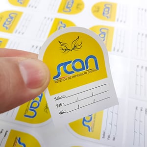 Etiqueta de validade personalizada