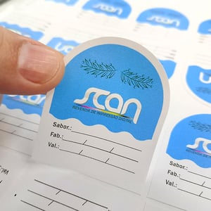 Etiqueta de validade personalizada