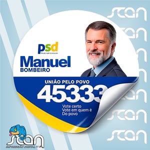 Praguinha 7x7cm vinil 7x7cm 4x0  Meio Corte 