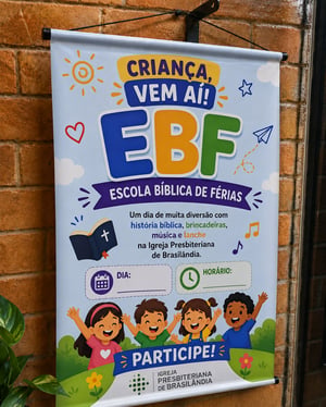 Banner Padrão Lona 380g 40x60cm 4x0  Madeira, Ponteira e Cordão 