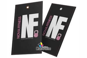 Tag Furada - Verniz Total Frente Couchê 300 gramas 9x5cm Colorido frente / Verso em branco   