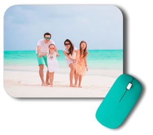 MousePad Personalizado Manta emborrachada e tecido 100% poliéster 24x20cm    