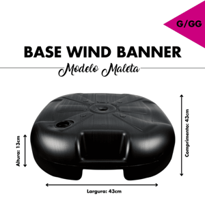 Base Quadrada para Wind Banner para Vento (G/GG)